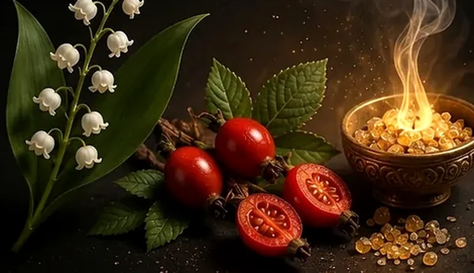 Lily of the valley, rose fruit accord, and glowing frankincense resin.